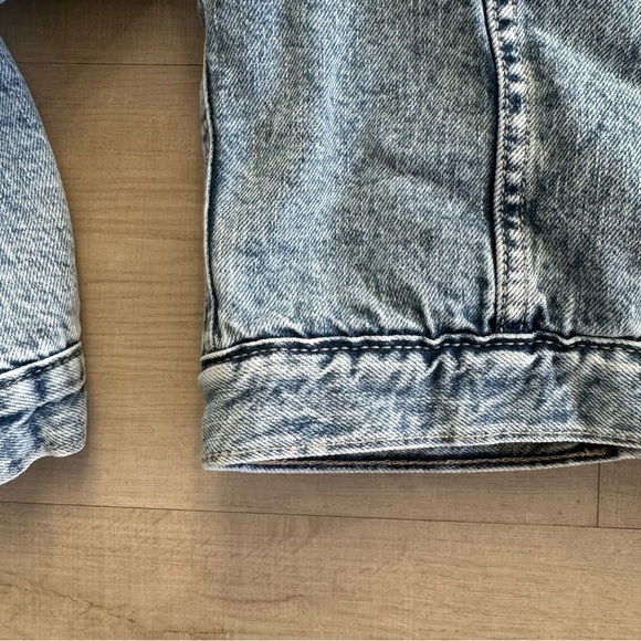 Girls Gap Sherpa Lined Denim Jacket, Medium - Picture 12 of 14